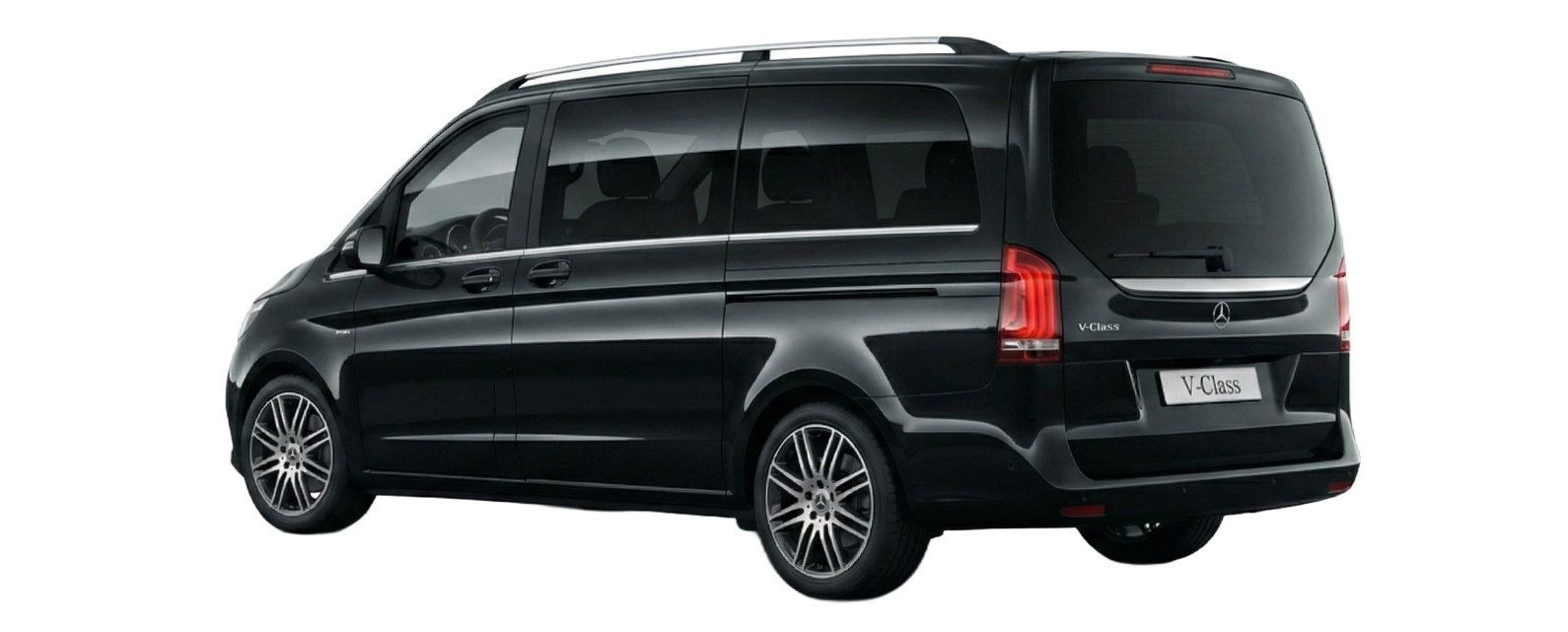 Mercedes Classe E noire utilisée pour les transferts taxi depuis la gare TGV Nîmes Pont-du-Gard vers Marseille et la Provence